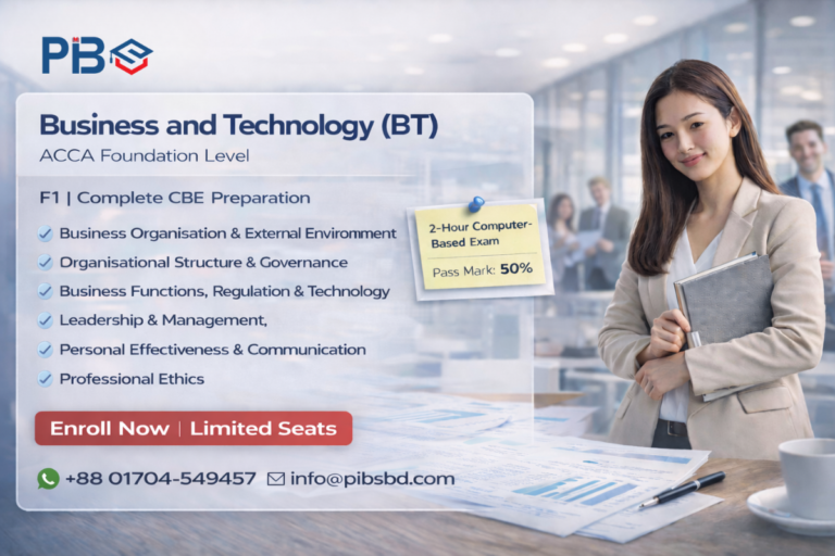 BT Business and Technology | ACCA BT Foundation Course
